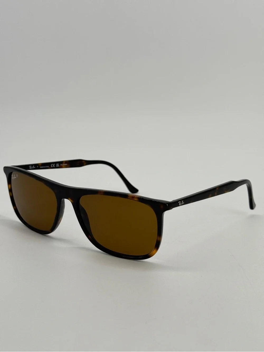 RAY-BAN SUNGLASSES RB2216 902/57 HAVANA FRAME BROWN POLARIZED LENS 145mm